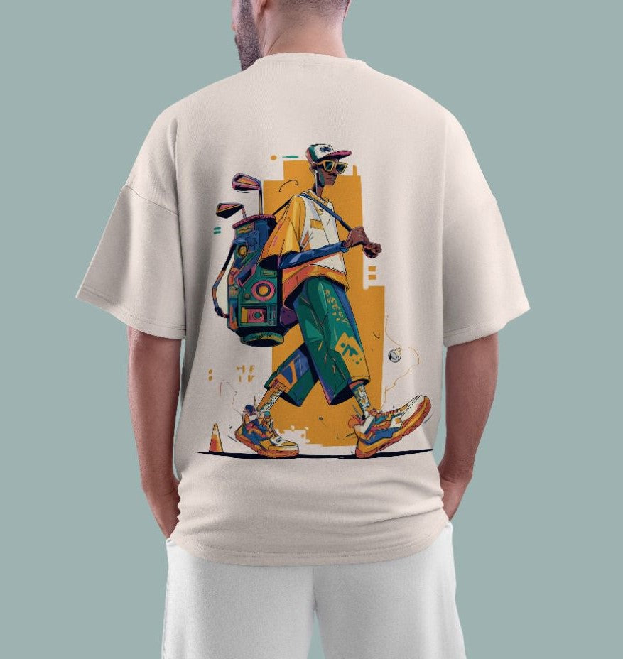 Urban Walk – Oversized Graphic T-Shirt